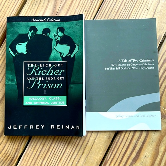 The Rich Get Richer And The Poor Get Prison & A Tale Of Two Criminals SC Books - Picture 1 of 13